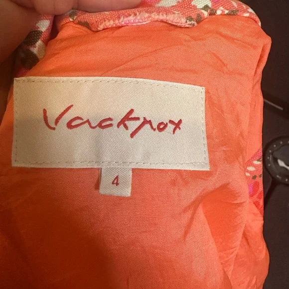 Jackpot 100% cotton lined Floral Pink Women's Jacket size 4 women’s - Picture 8 of 10